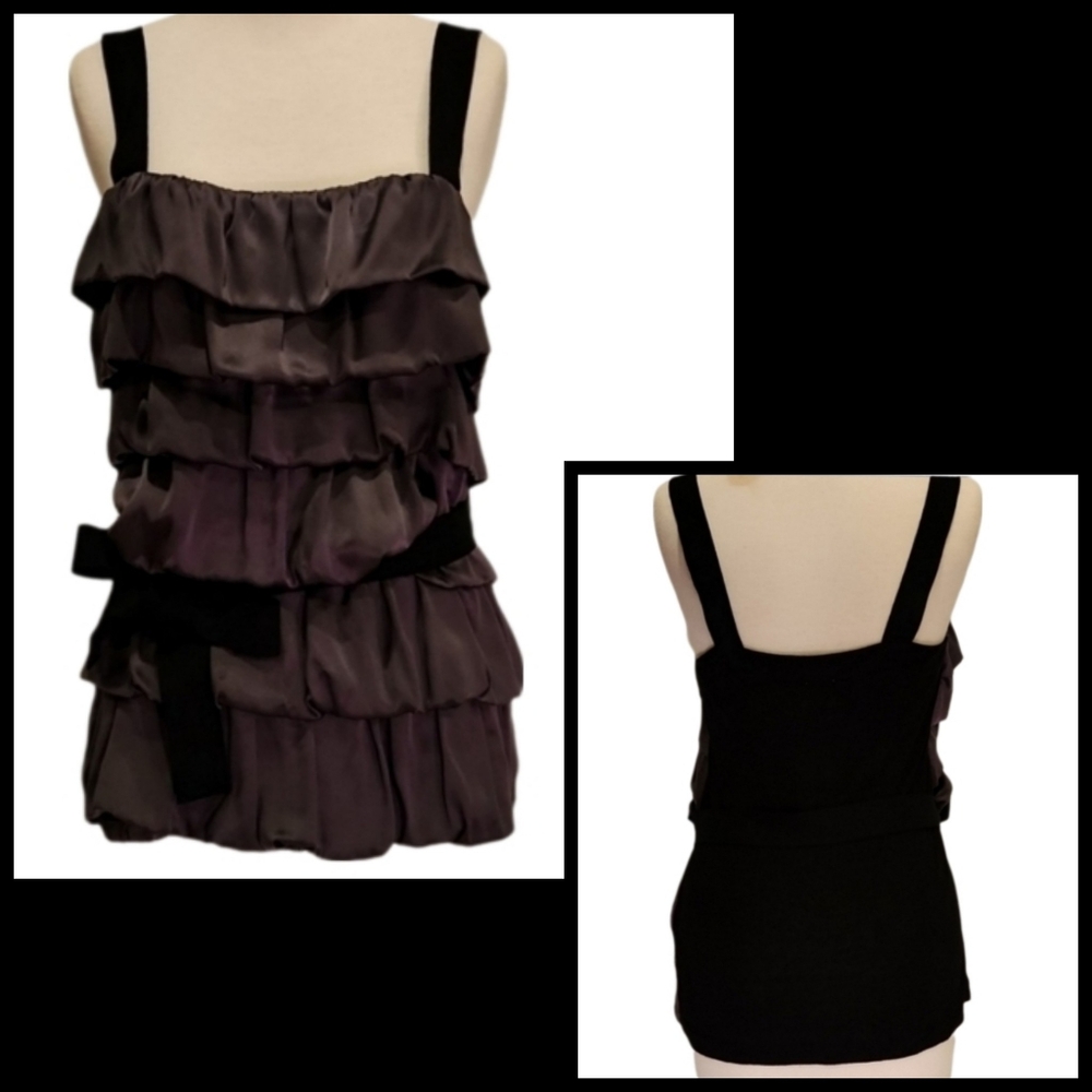 J.Crew Tiered Silk Ruffle Cami/Top